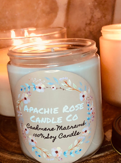 Cashmere Macrame Candle